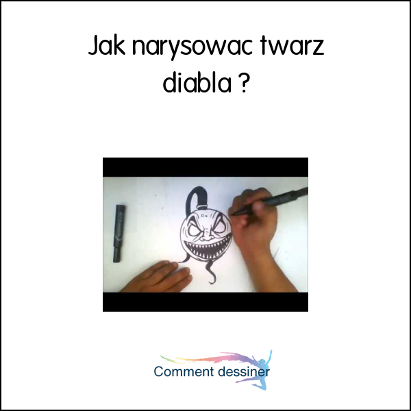 Jak narysować twarz diabła